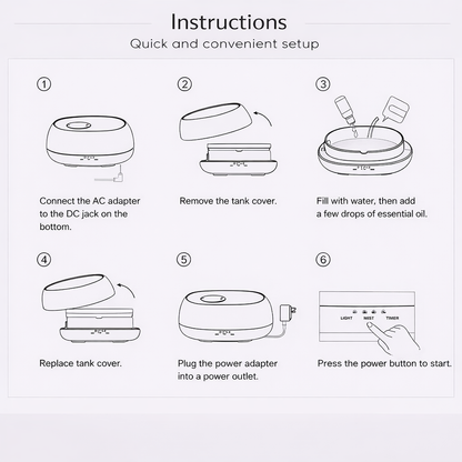 Orbital™ 500ml Ultrasonic Aroma Diffuser